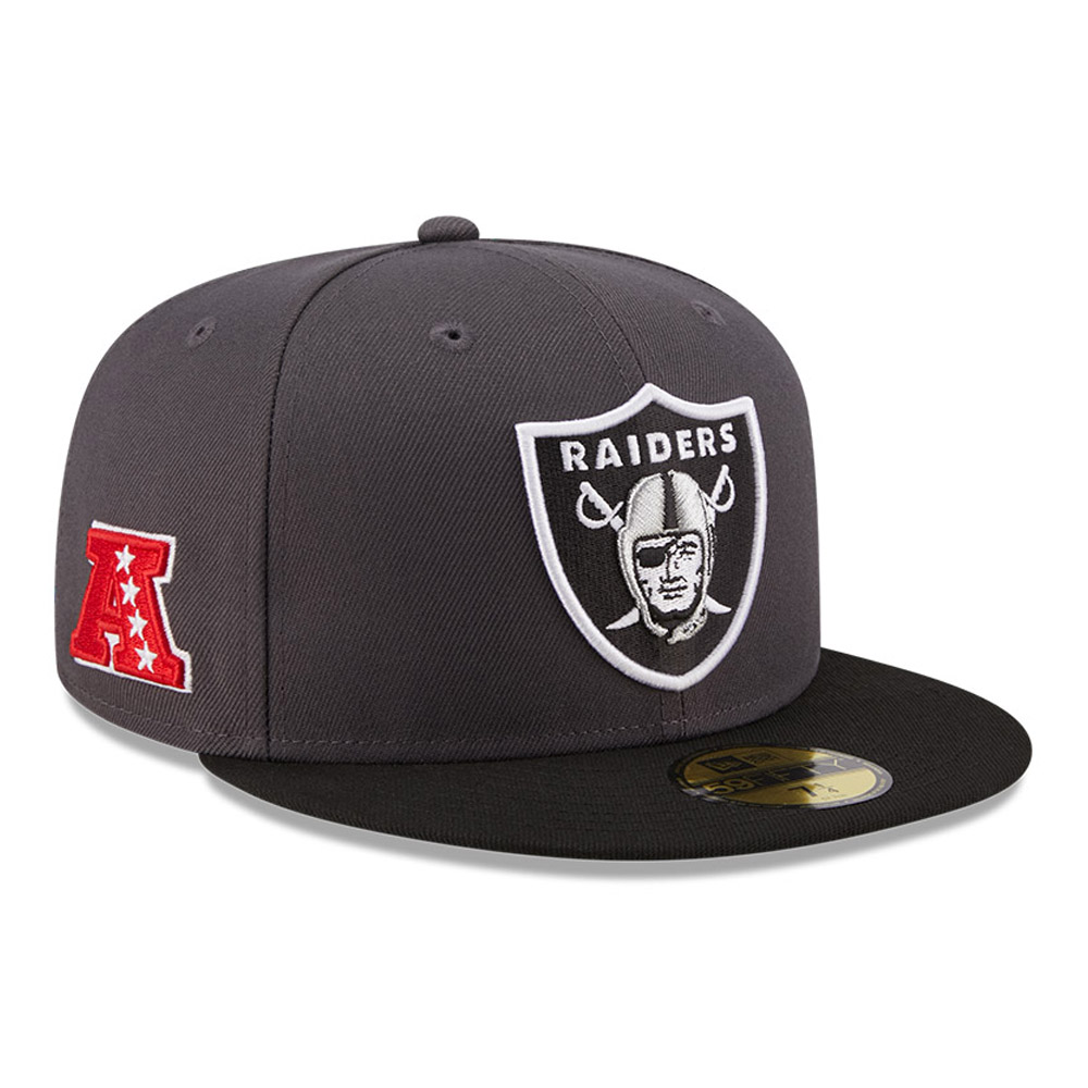 Las Vegas Raiders NFL Grey 59FIFTY Cap