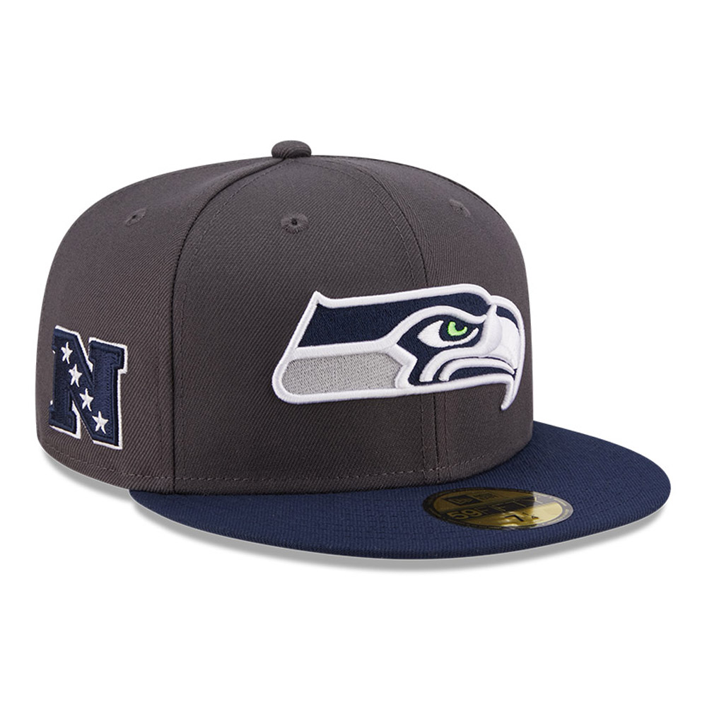 Seattle Seahawks NFL Grey 59FIFTY Fitted Cap