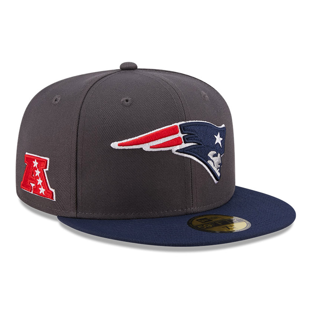 New England Patriots NFL Grey 59FIFTY Cap
