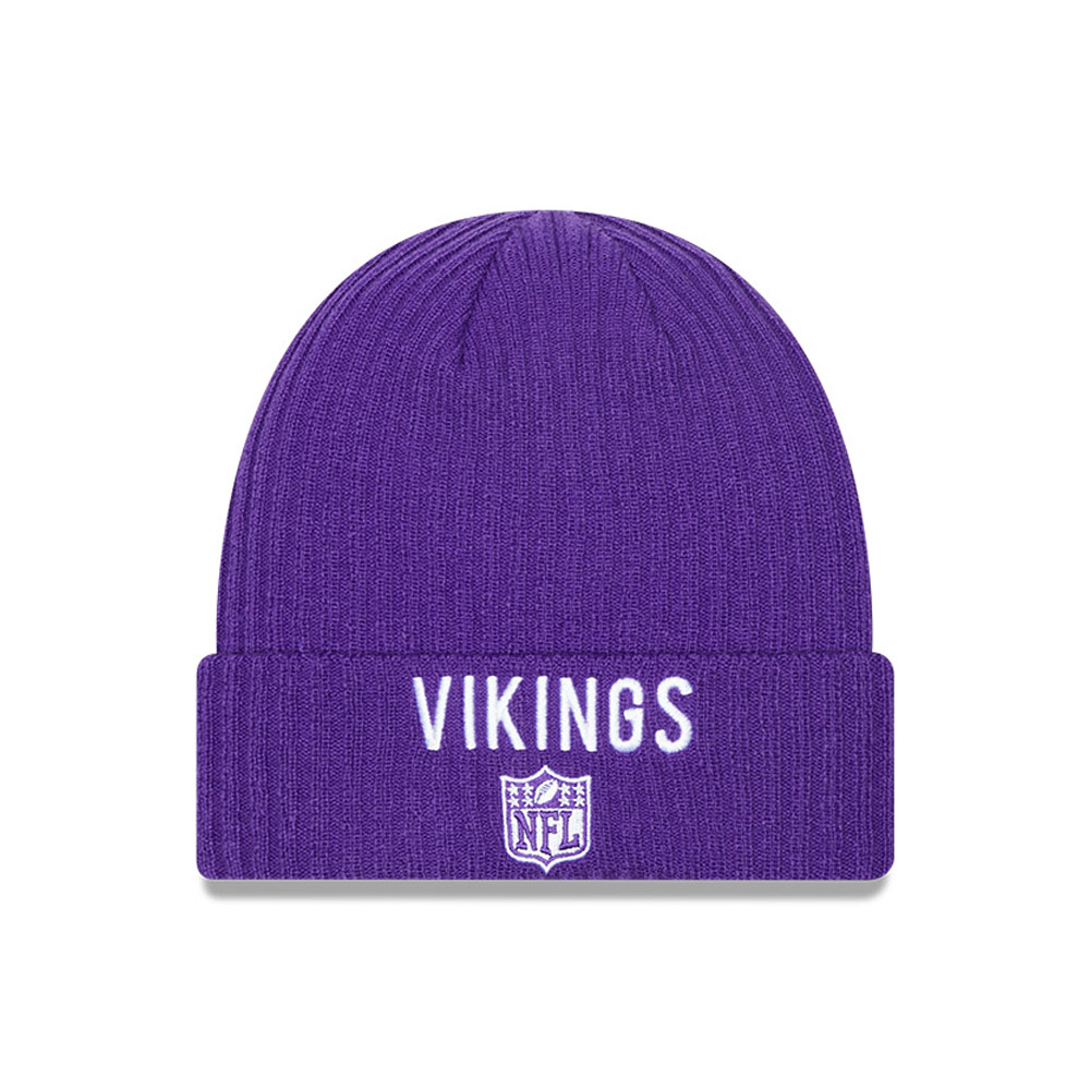 Minnesota Vikings Team Flag Purple Cuff Beanie Hat