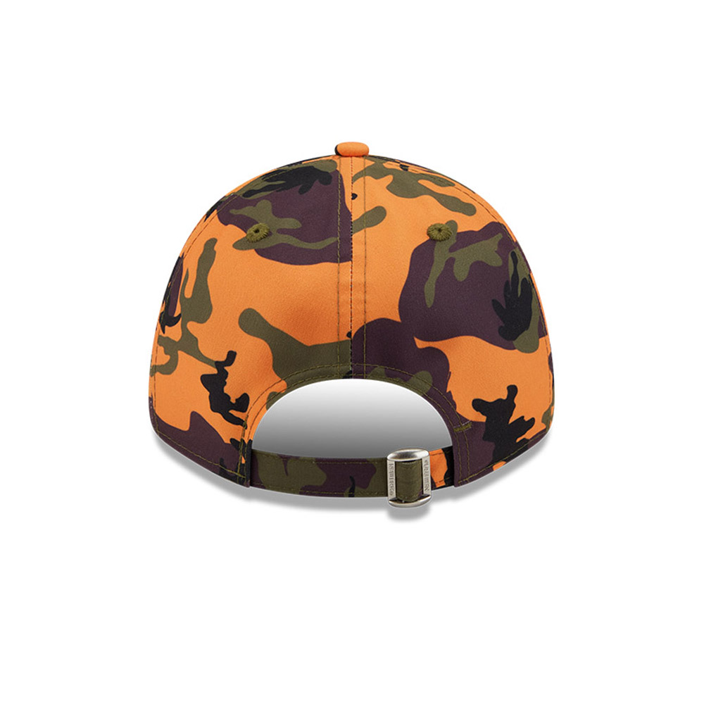 Cappellino 9FORTY New York Yankees Camouflage verde e arancione