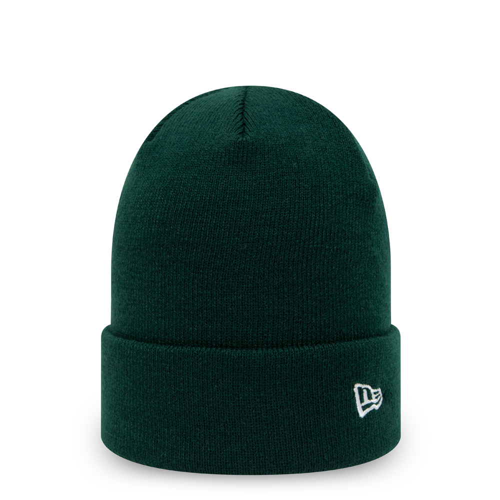 New Era Essential Dark Green Cuff Beanie Hat