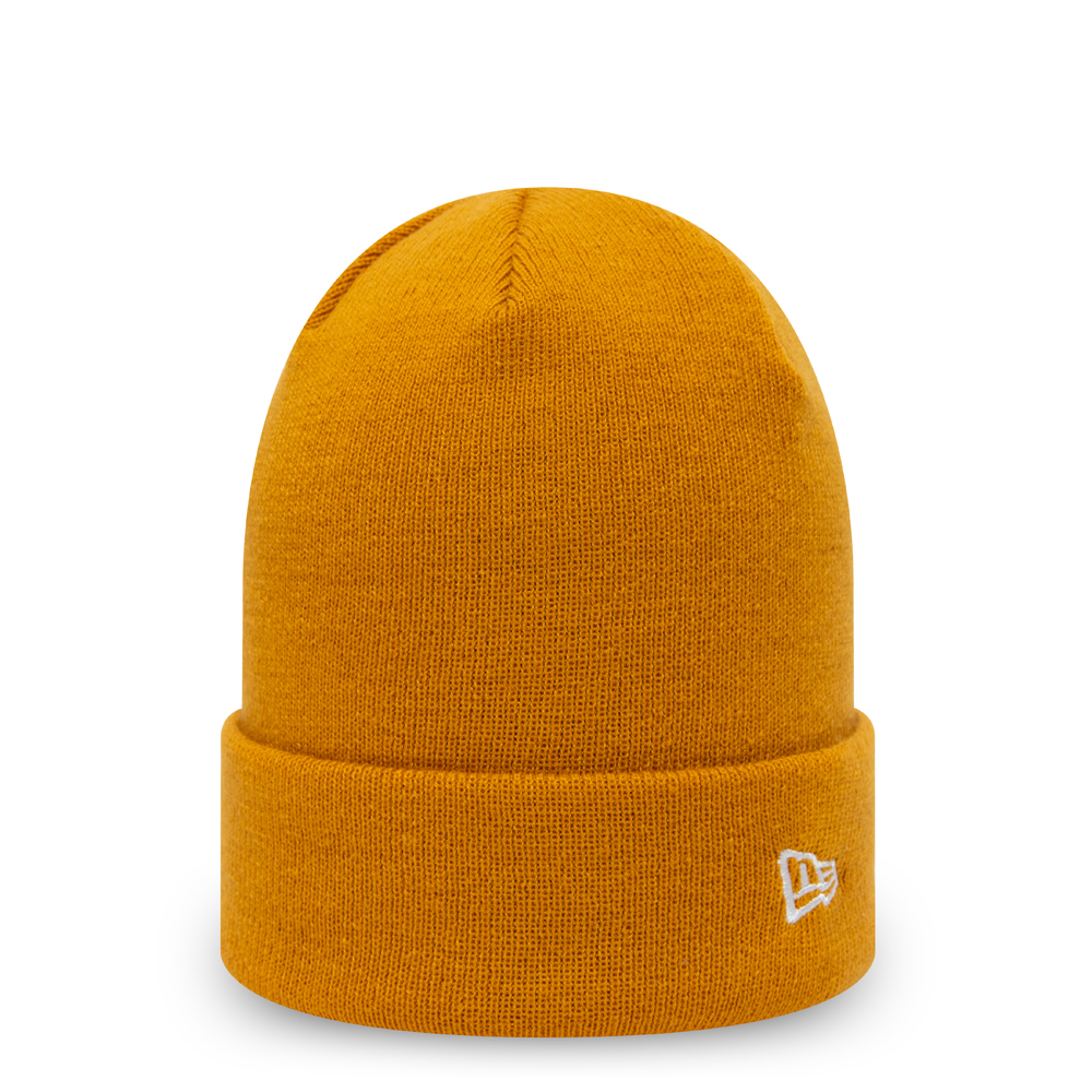 New Era Essential Yellow Cuff Beanie Hat