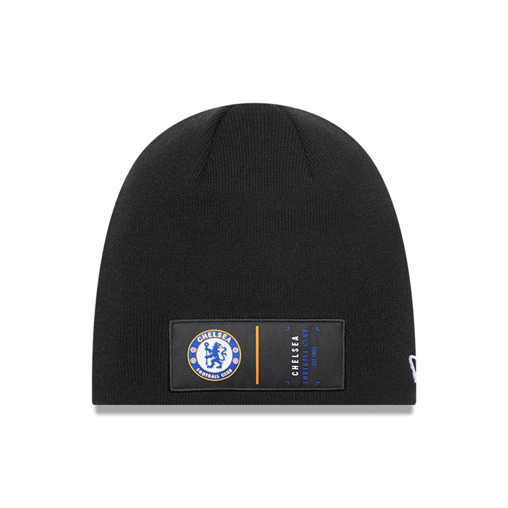 Chelsea FC Black Cuff Beanie Hat
