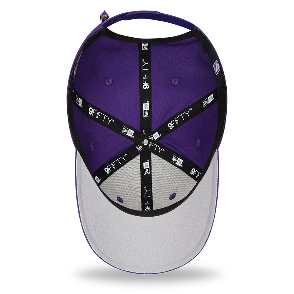 LA Lakers Tear Logo Purple 9FIFTY Stretch Snap Cap