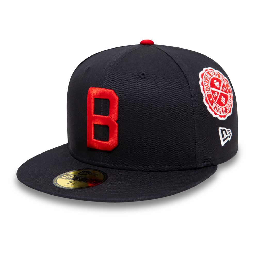 Boston Red Sox Cooperstown Patch Navy 59FIFTY Cap