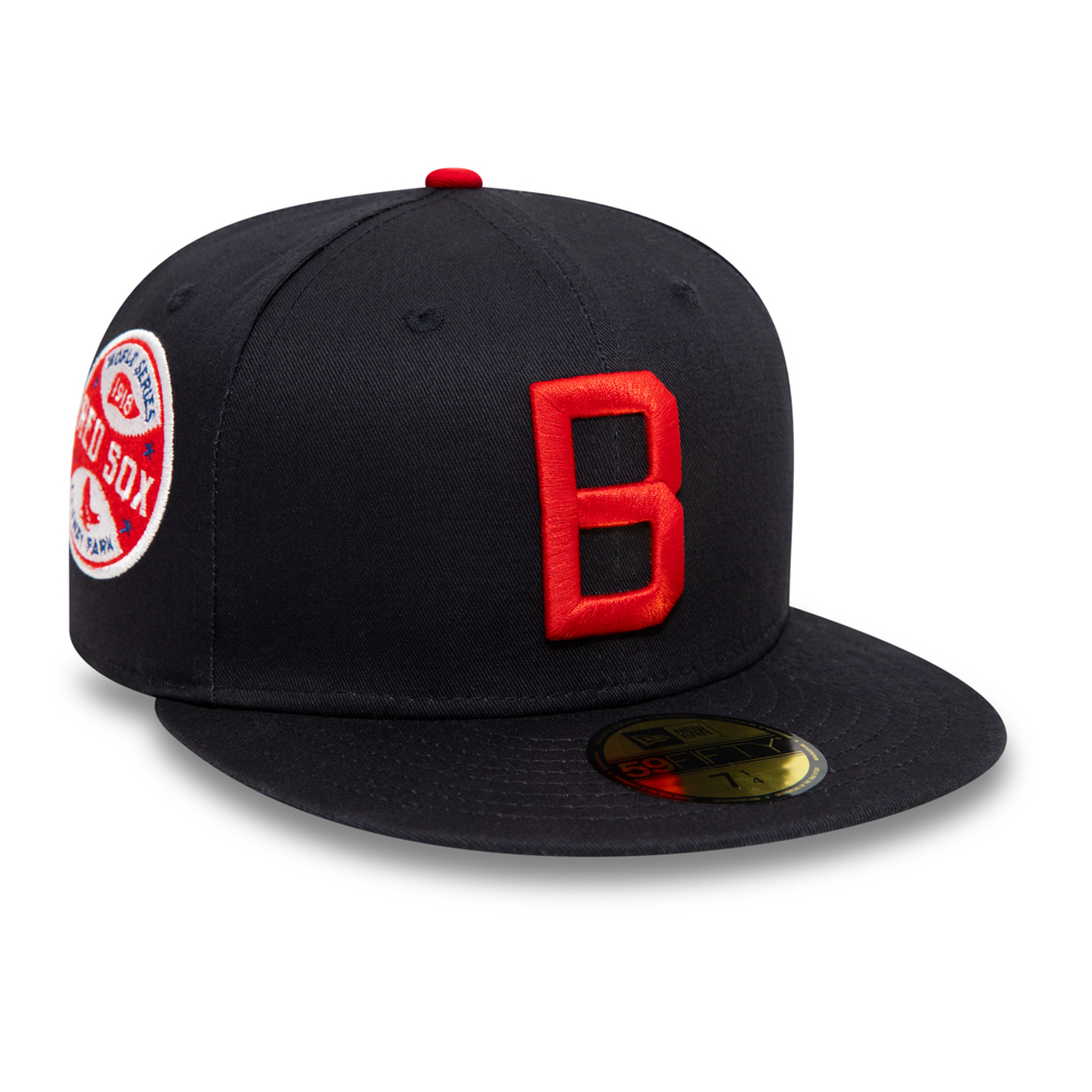 Boston Red Sox Cooperstown Patch Navy 59FIFTY Fitted Cap