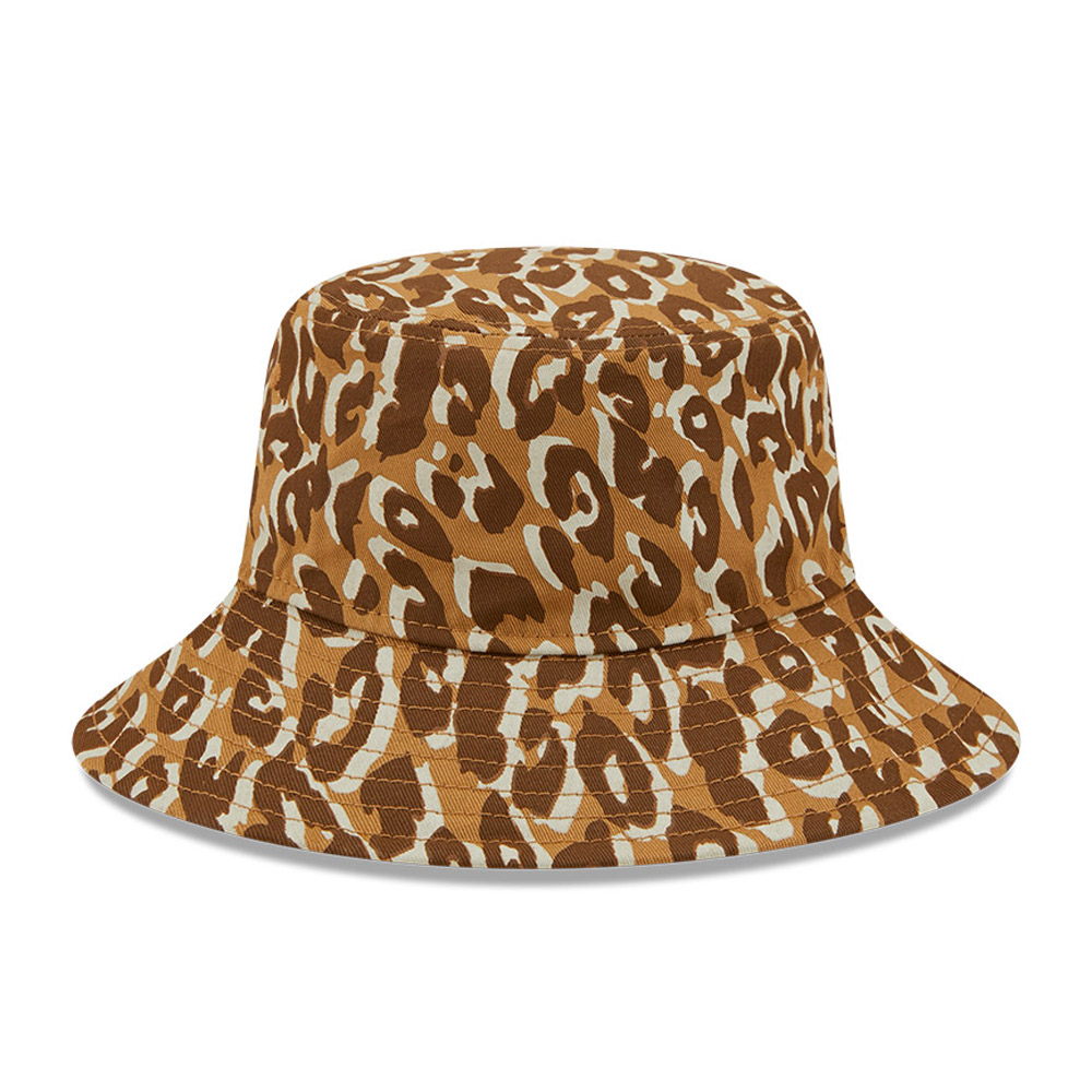 New Era Leopard Print Womens Brown Bucket Hat