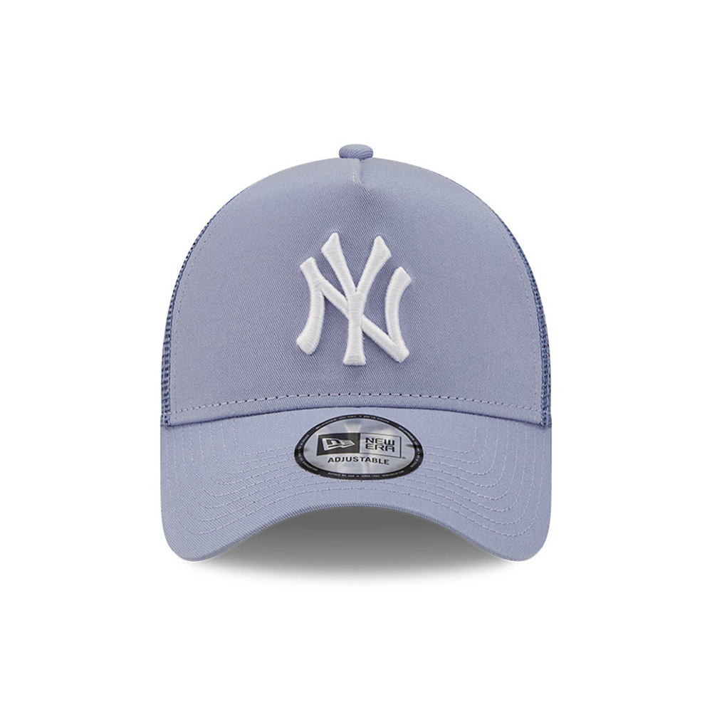 New York Yankees Tonal Mesh Lilac A-Frame Trucker Cap