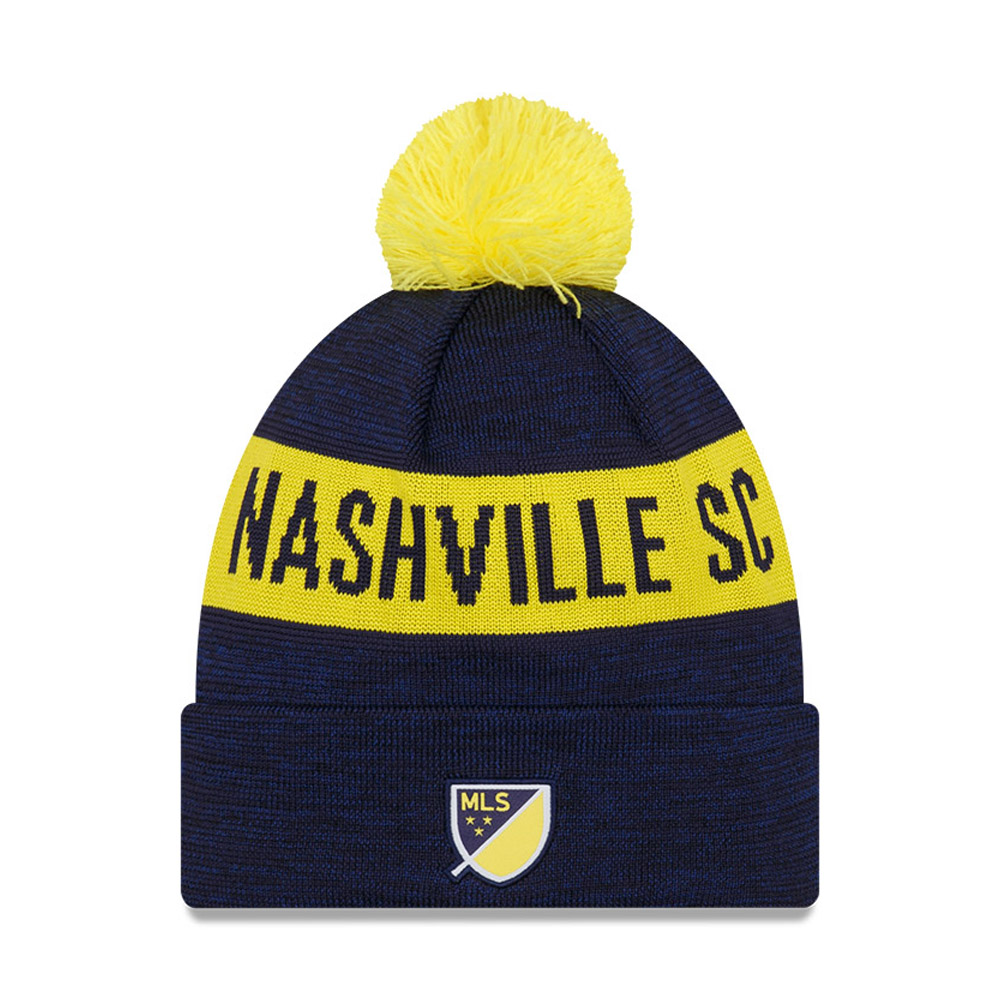 Nashville SC MLS Kick Off Blue Bobble Beanie Hat