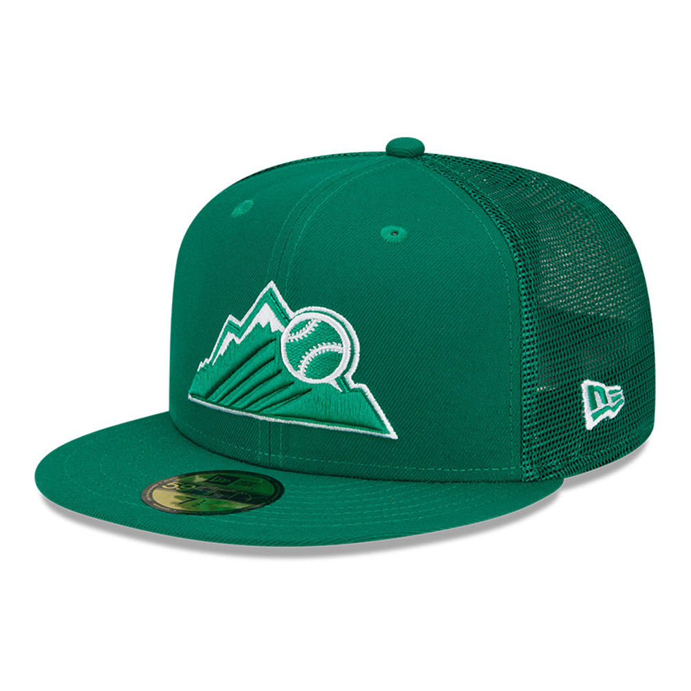Colorado Rockies MLB St Patricks Day Green 59FIFTY Cap