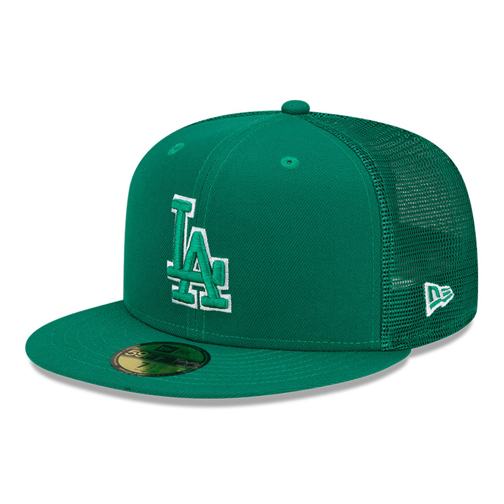 LA Dodgers MLB St Patricks Day Green 59FIFTY Fitted Cap