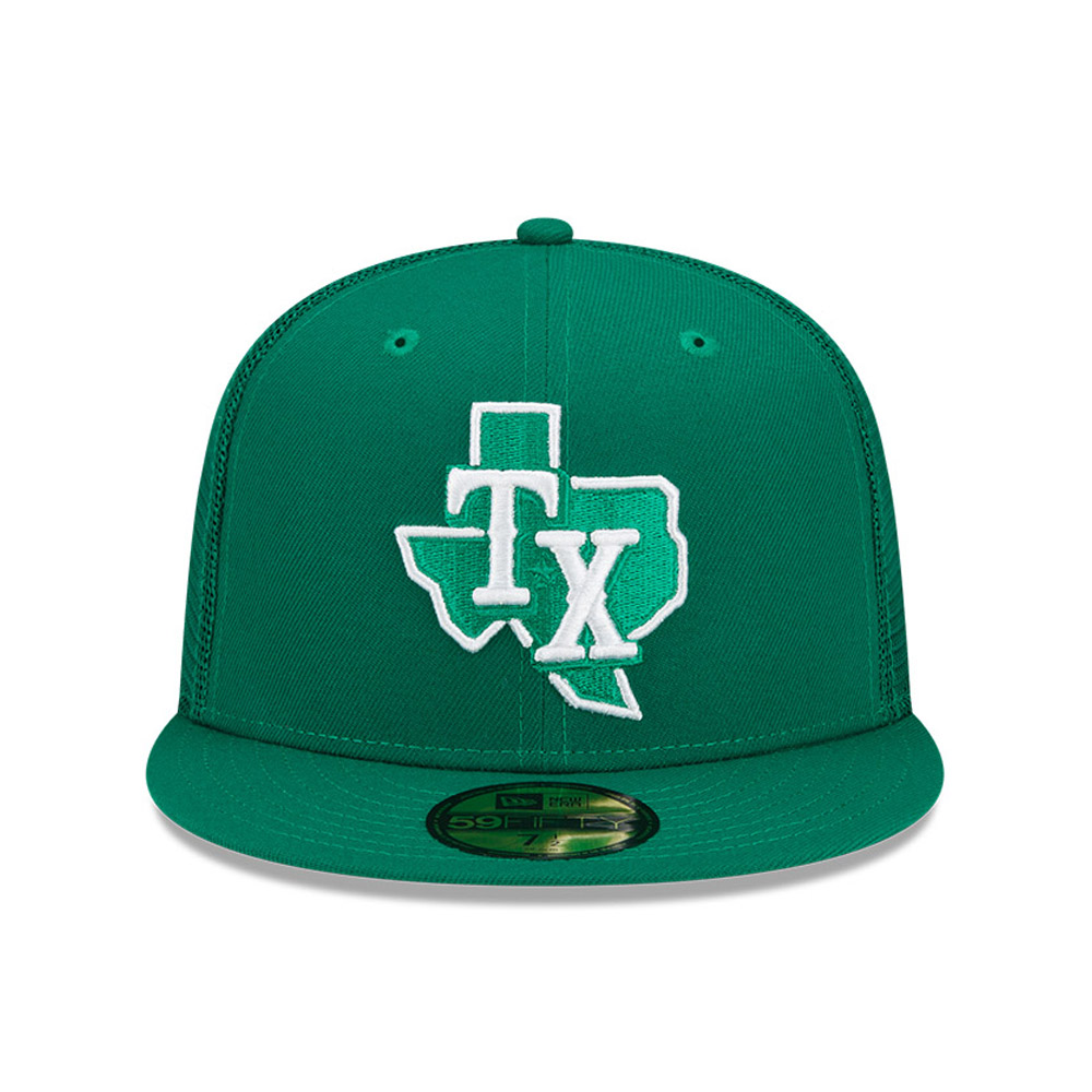 Texas Rangers MLB St Patricks Day Green 59FIFTY Fitted Cap