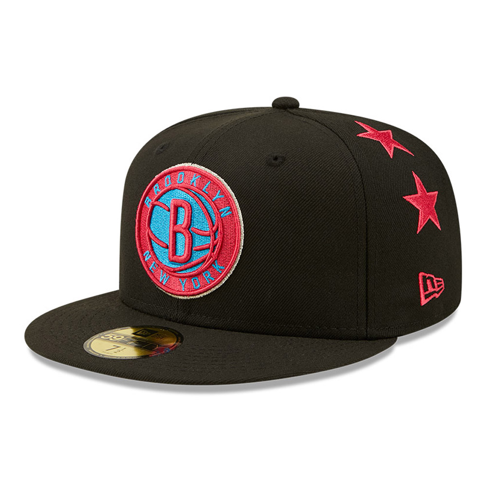 Official New Era Brooklyn Nets NBA All-Star Game Starry Black 59FIFTY ...