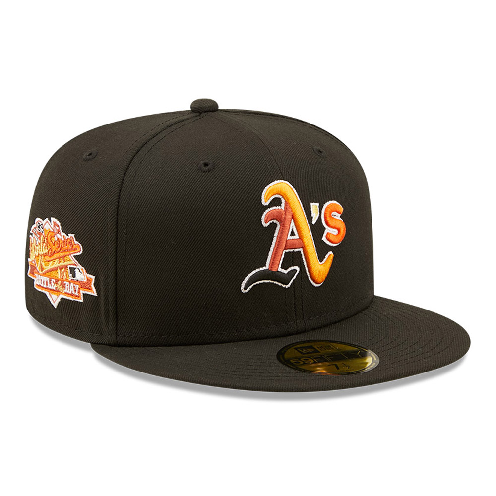 Oakland Athletics MLB Jungle Team Black 59FIFTY Fitted Cap