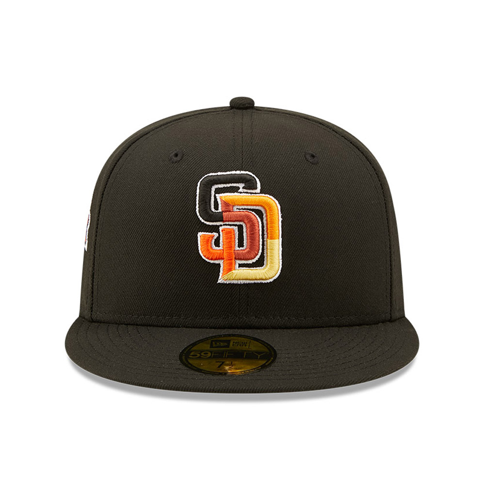 San Diego Padres MLB Jungle Team Black 59FIFTY Fitted Cap