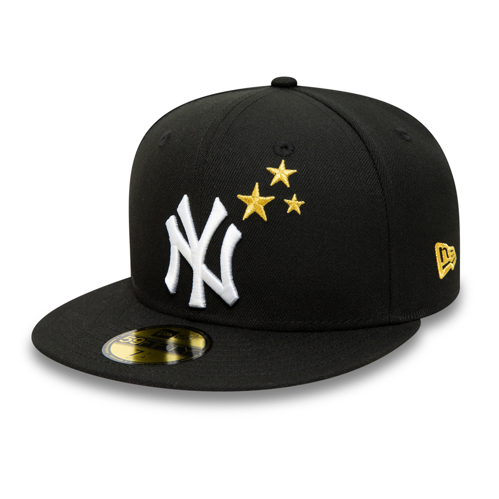 New York Yankees Stars Black 59FIFTY Fitted Cap
