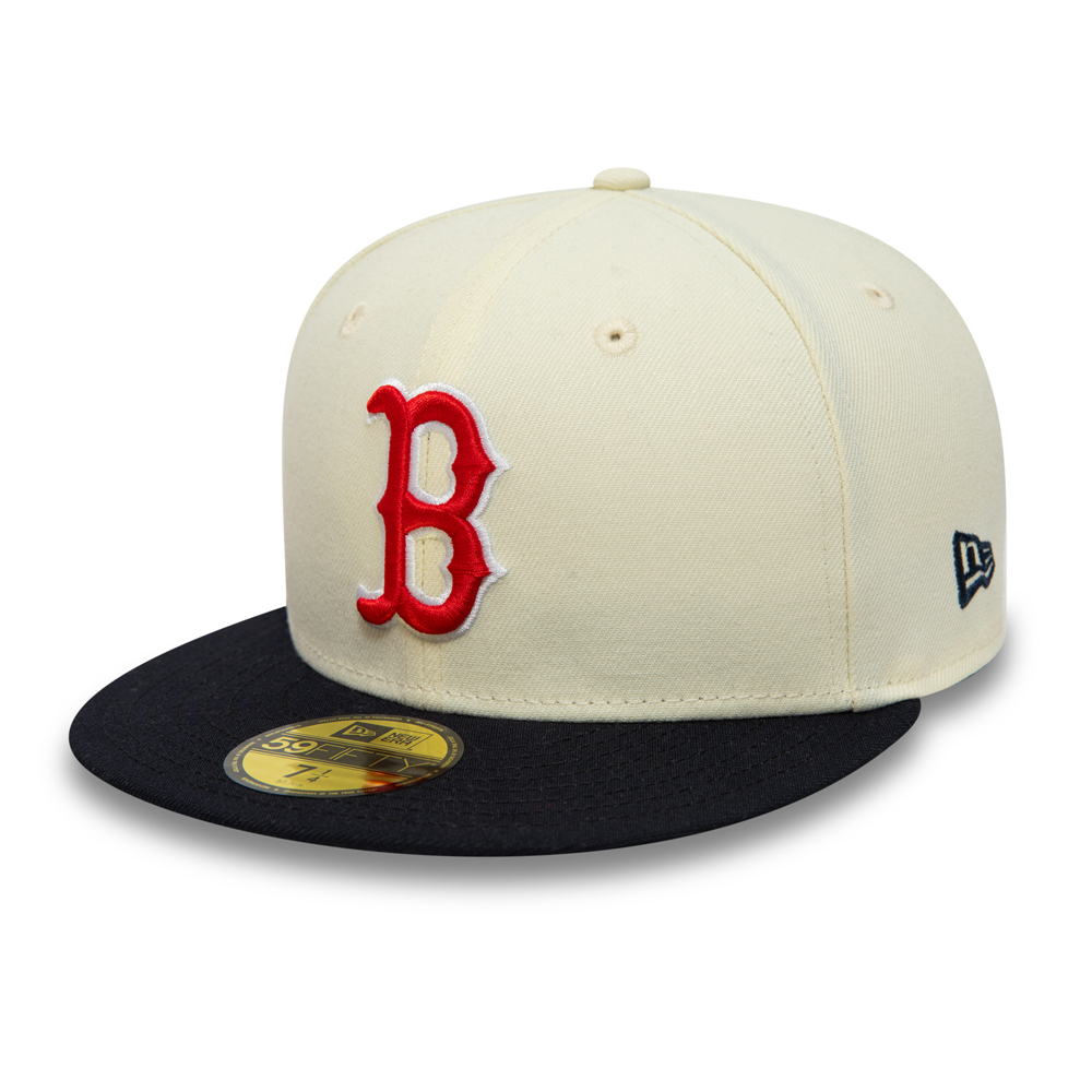 Boston Red Sox MLB Patch Chrome White 59FIFTY Fitted Cap