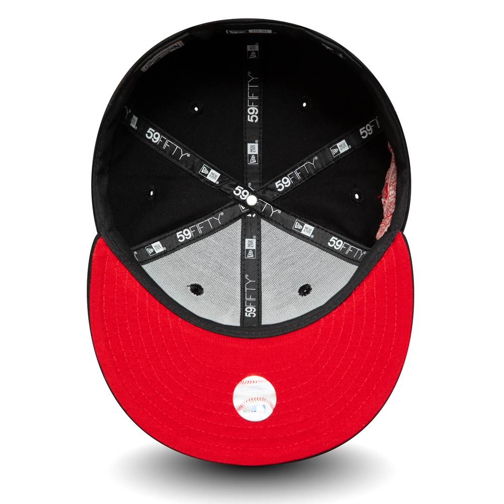 Atlanta Braves Black and Red 59FIFTY Cap