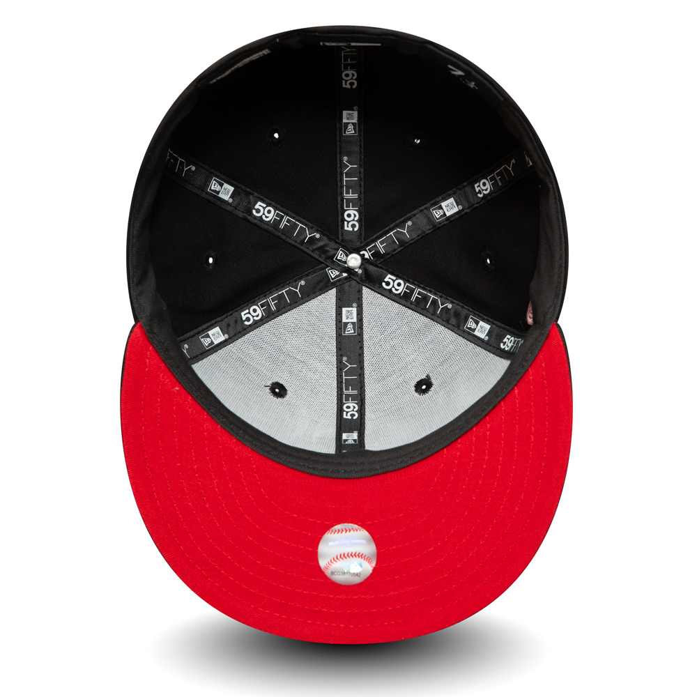 Boston Red Sox Black and Red 59FIFTY Cap