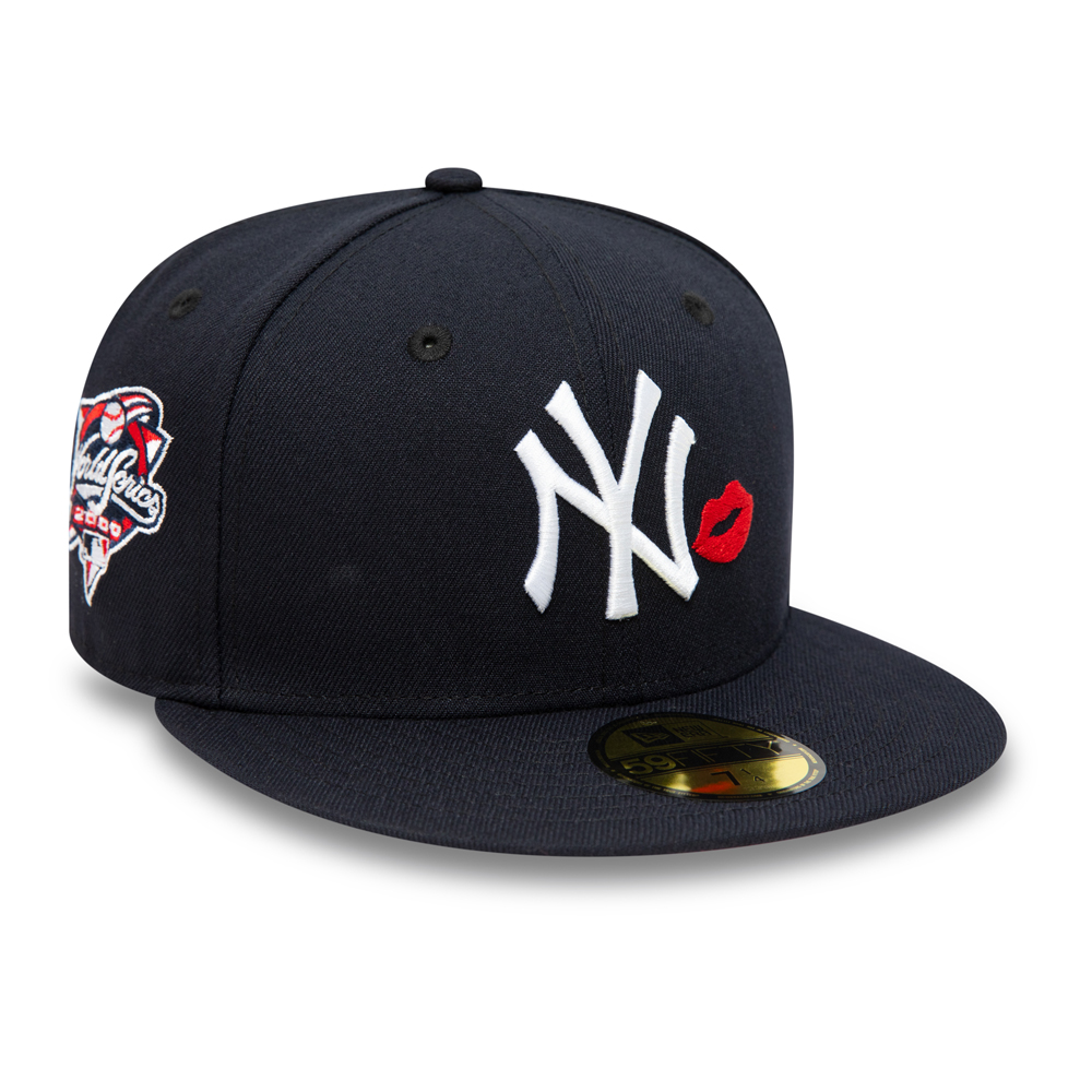 Official New Era New York Yankees MLB Lips Navy 59FIFTY Fitted Cap ...