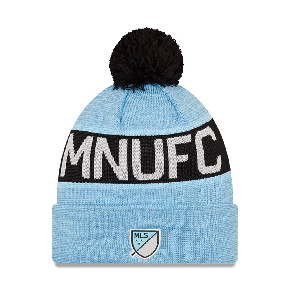 Minnesota United MLS Kick Off Blue Bobble Beanie Hat
