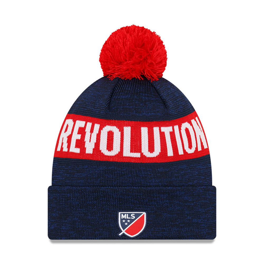 New England Revolution MLS Kick Off Blue Bobble Beanie Hat
