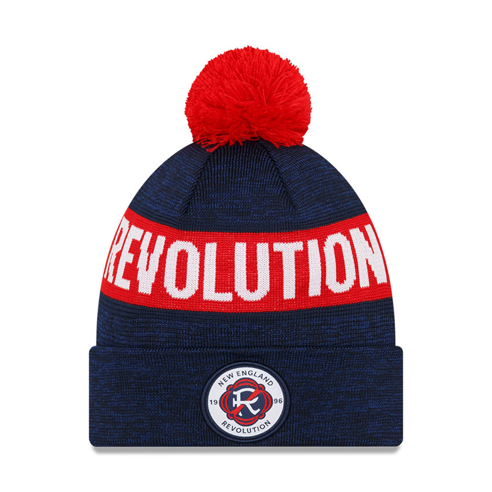 New England Revolution MLS Kick Off Blue Bobble Beanie Hat