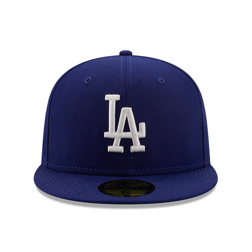 LA Dodgers MLB Logo History Blue 59FIFTY Fitted Cap
