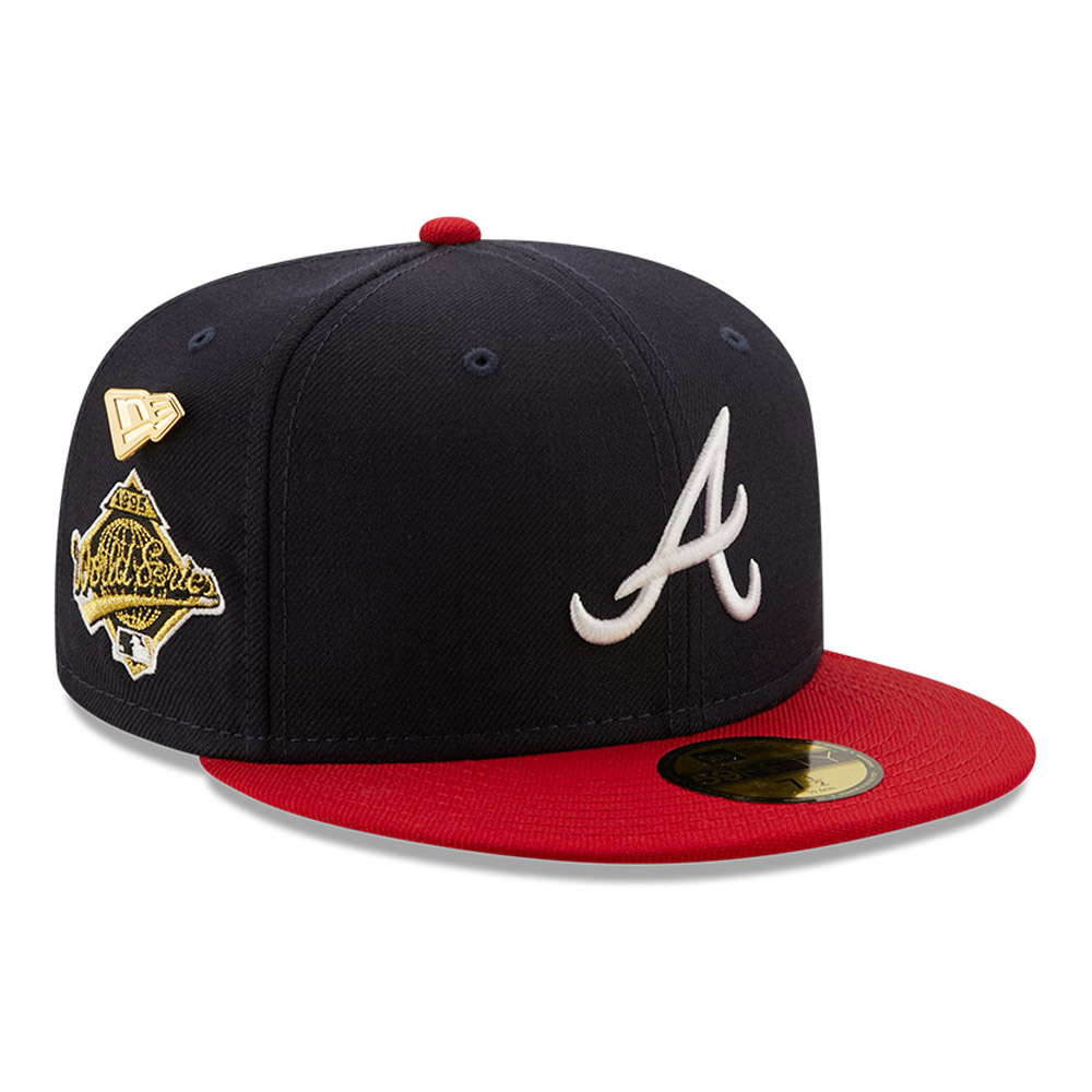 Atlanta Braves MLB Logo History Navy 59FIFTY Fitted Cap