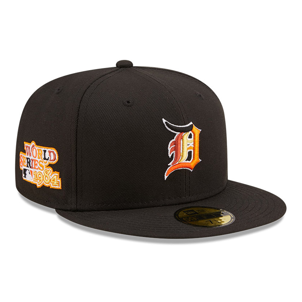 Official New Era Detroit Tigers MLB Jungle Team Black 59FIFTY Fitted ...