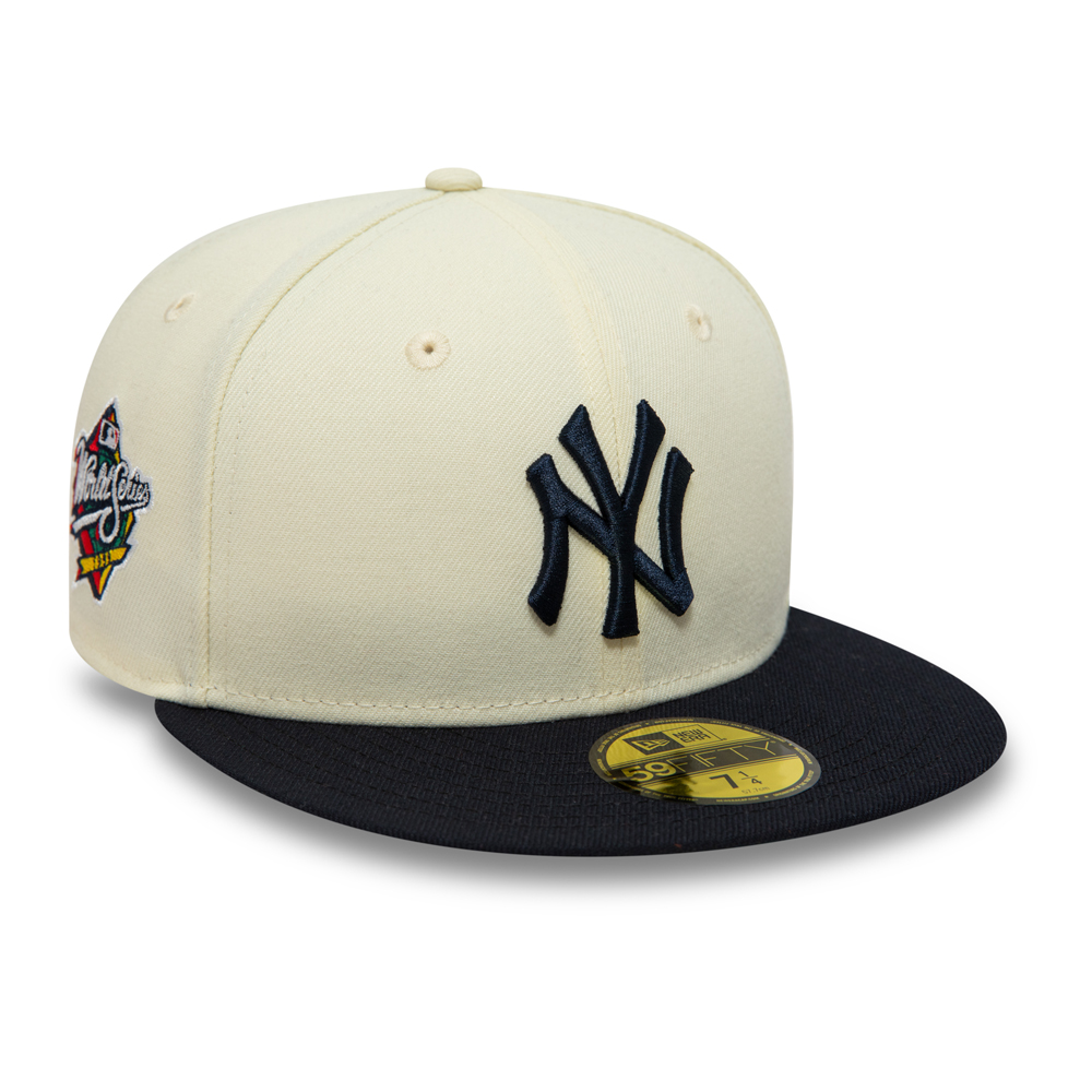 New York Yankees MLB Patch Chrome White 59FIFTY Fitted Cap