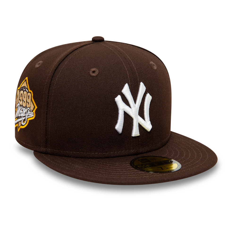 New York Yankees World Series Patch Dark Brown 59FIFTY Fitted Cap