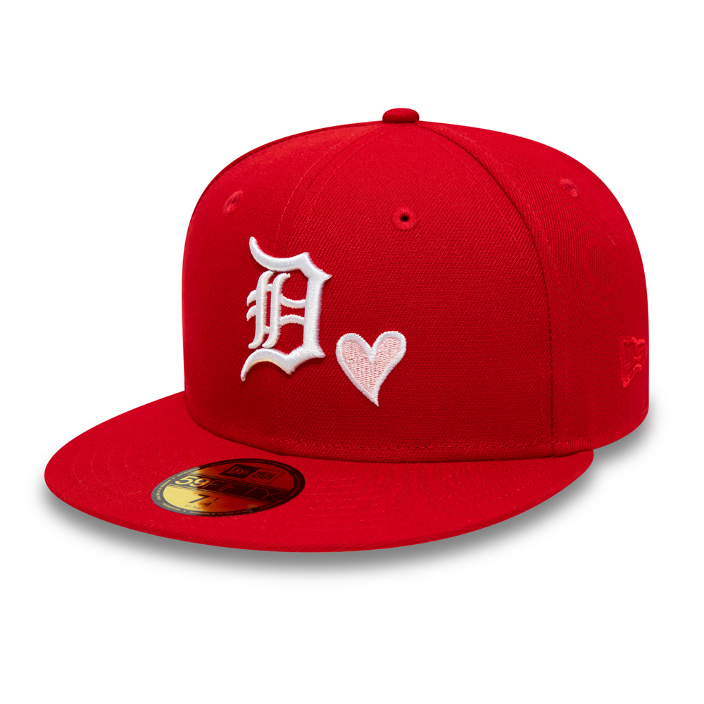 Detroit Tigers MLB Heart Red 59FIFTY Gorra