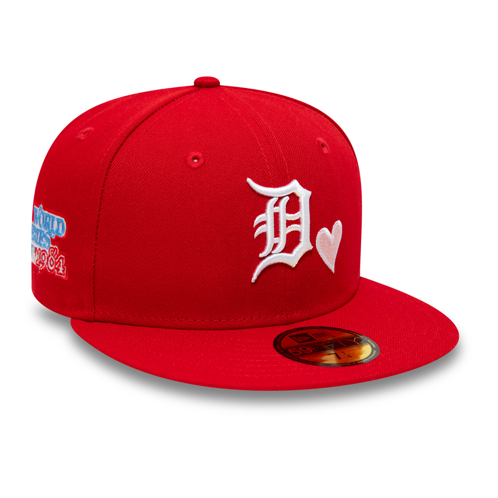 Detroit Tigers MLB Heart Red 59FIFTY Fitted Cap