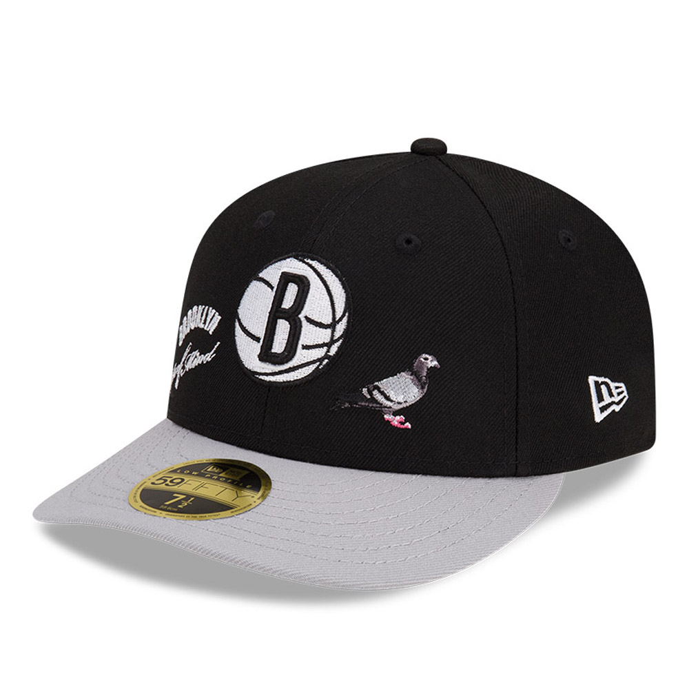 Brooklyn Nets x Staple Black 59FIFTY Low Profile Cap