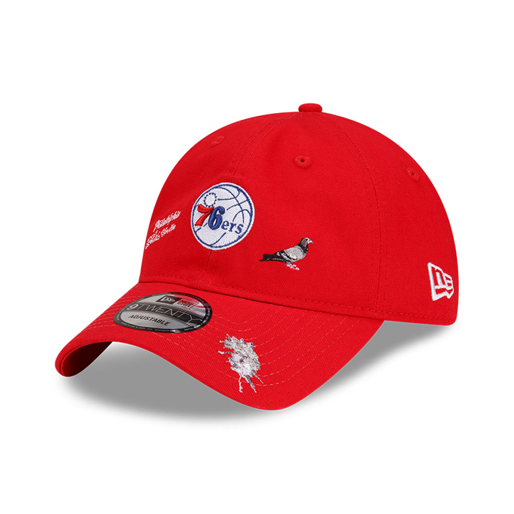 Philadelphia 76ers x Staple Red 9TWENTY Adjustable Cap