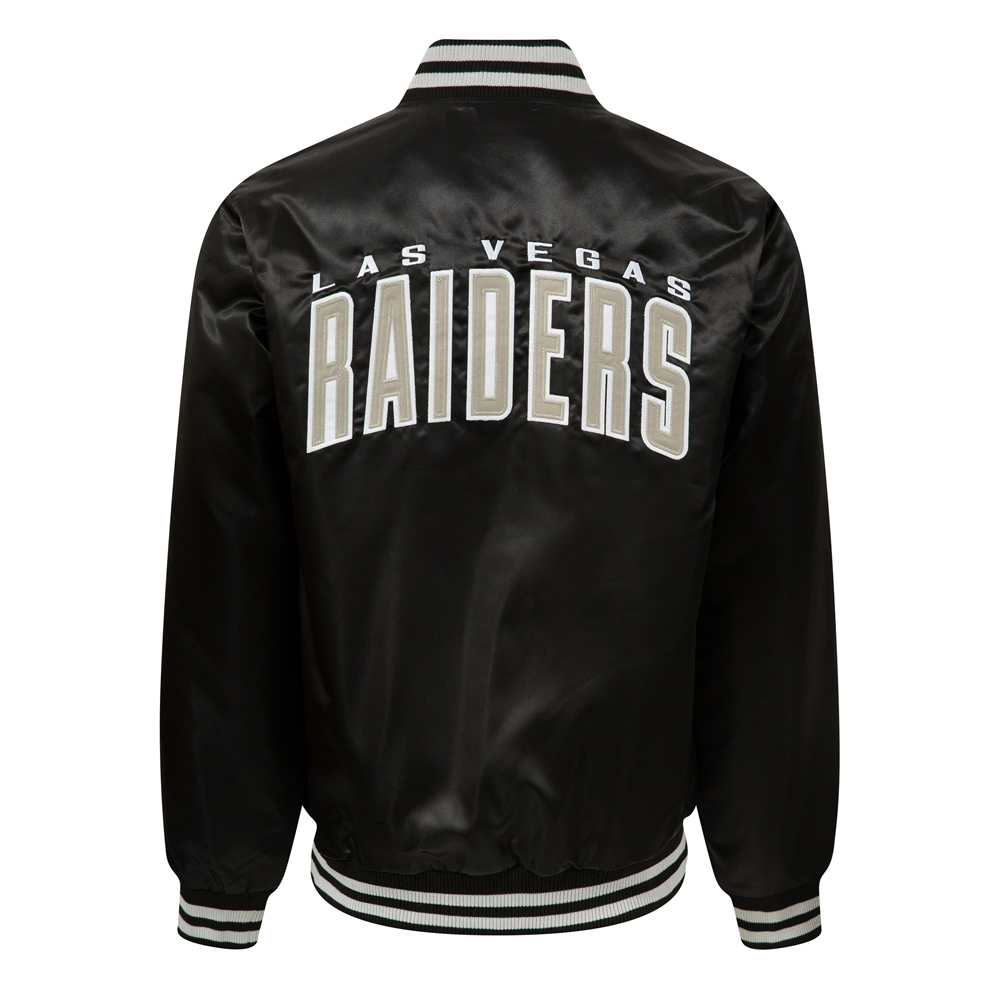 Las Vegas Raiders Wordmark Black Bomber Jacket