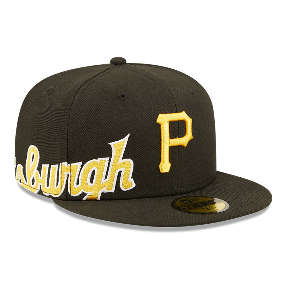 Pittsburgh Pirates MLB Side Split Black 59FIFTY Fitted Cap