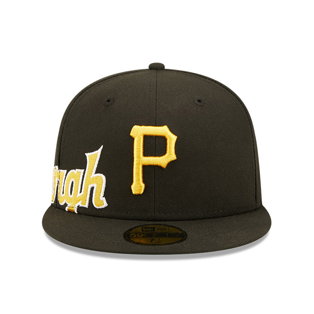Pittsburgh Pirates MLB Side Split Black 59FIFTY Fitted Cap