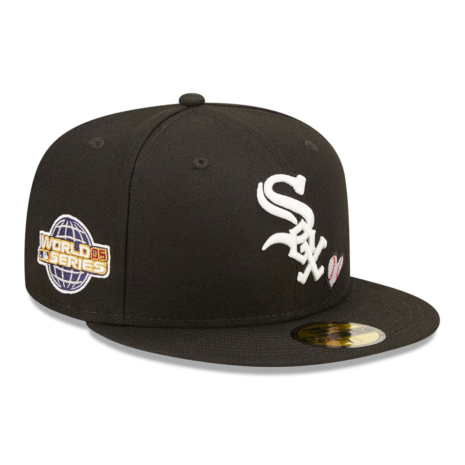 Official New Era Chicago White Sox MLB Team Heart OTC 59FIFTY Fitted ...