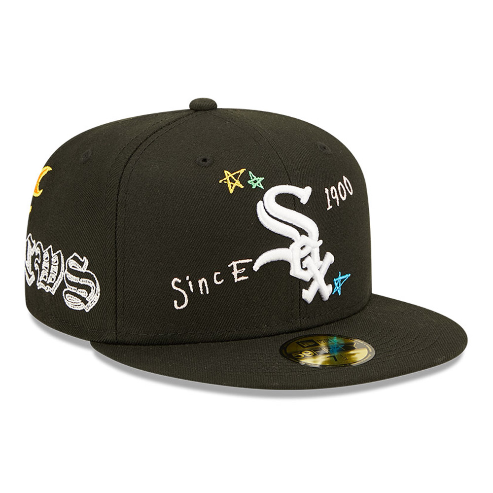 Chicago White Sox MLB Scribble Black 59FIFTY Cap