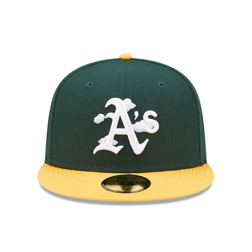 Oakland Athletics Comic Cloud Dark Green 59FIFTY Fitted Cap