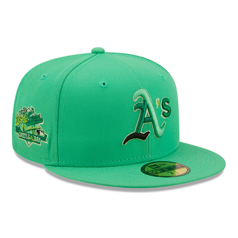 Oakland Athletics MLB Snakeskin Green 59FIFTY Fitted Cap