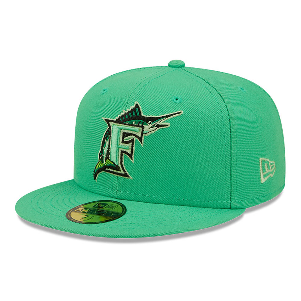Miami Marlins MLB Snakeskin Green 59FIFTY Fitted Cap