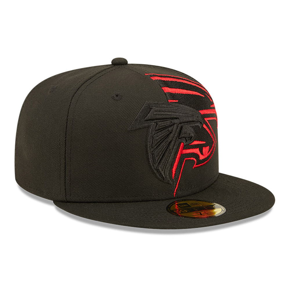 Atlanta Falcons NFL Logo Feature Black 59FIFTY Fitted Cap