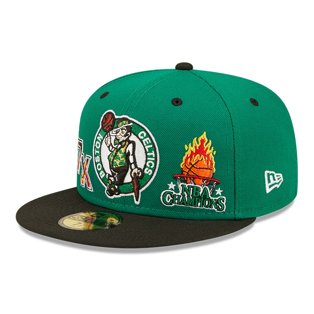 Boston Celtics NBA Fire Green 59FIFTY Cap