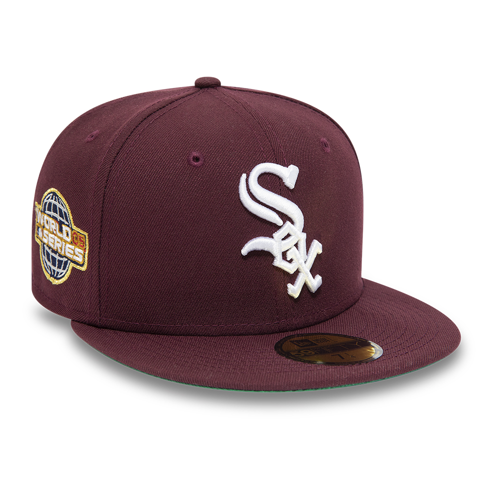 Chicago White Sox Side Patch Maroon 59FIFTY Fitted Cap