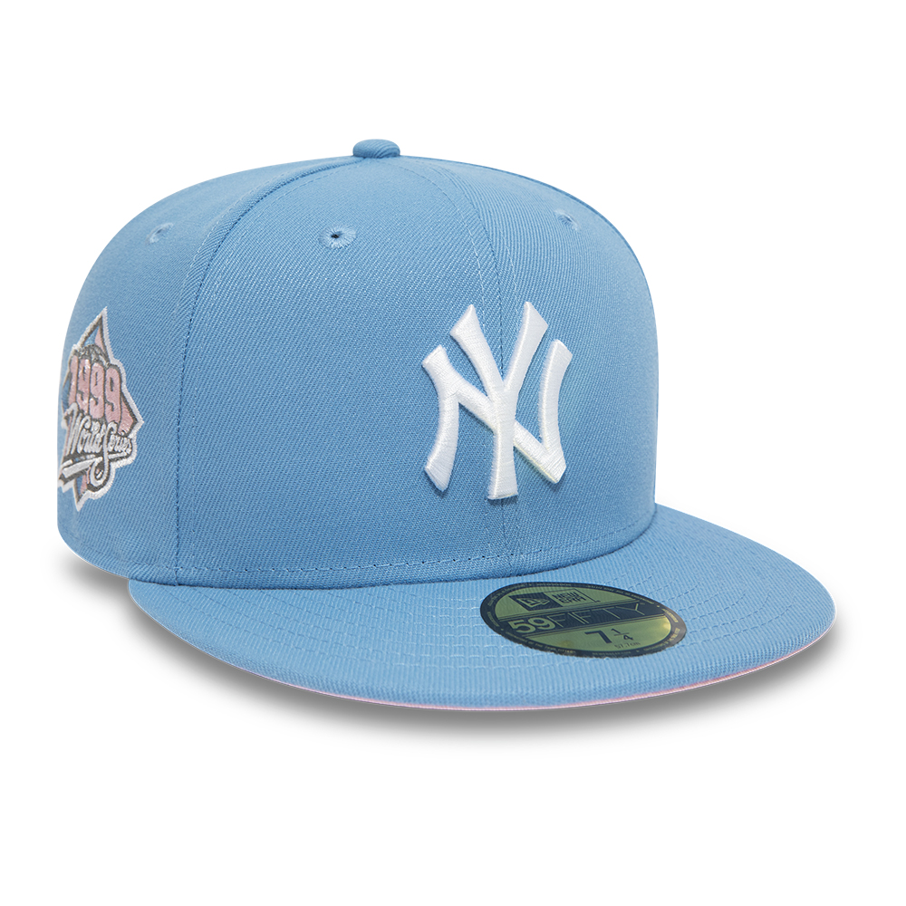 Official New Era New York Yankees MLB Pastel Sky Blue 59FIFTY Fitted Cap