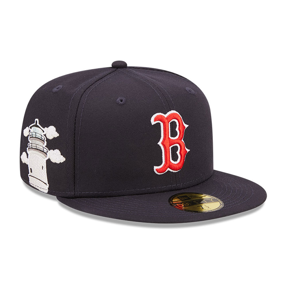 Official New Era Boston Red Sox MLB Cloud Icon OTC 59FIFTY FittedFitted ...
